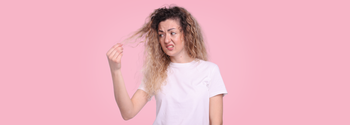 Woman unhappy with her hair