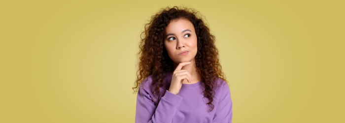 woman's with questioning look