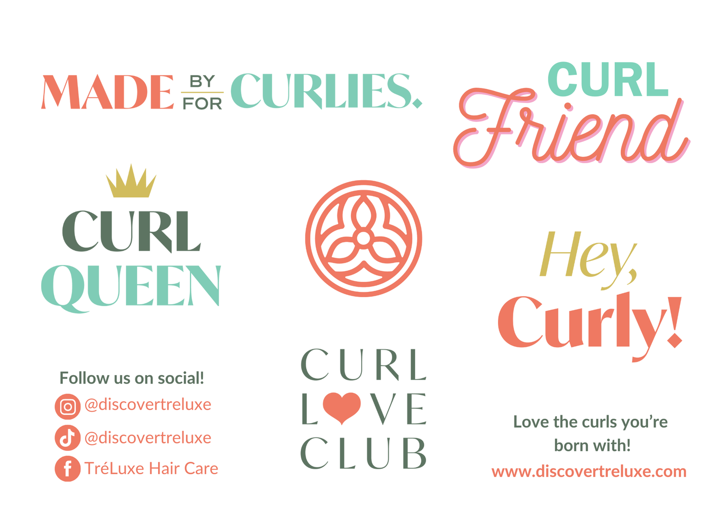 Curl Celebration Sticker Sheet