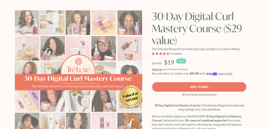 30 Day Digital Curl Mastery Course ($29 value)